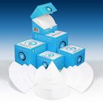 12.5 cm Pre-Folded Qualitative Filter Paper Discs