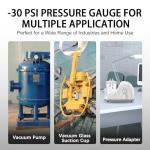 AetralYB Mini Vacuum Pressure Gauge - 1.2 Inch Dial