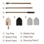 Eyliden 2-in-1 Floor and Tub Scrubber Brush