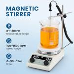 3L Magnetic Stirrer Hot Plate with Timer & Control