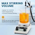 3L Magnetic Stirrer Hot Plate with Timer & Control