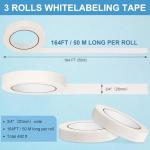 Glenmal 3 Rolls Temperature Resistant Labeling Tapes