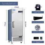 ICECASA 27" Commercial Stainless Steel Freezer