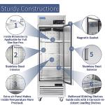 ICECASA 27" Commercial Stainless Steel Freezer