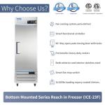 ICECASA 27" Commercial Stainless Steel Freezer
