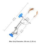 Stonylab 4-Prong 360° Swivel Clamp, Adjustable