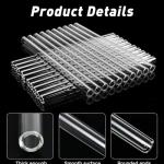 20-Pack 12-Inch Clear Borosilicate Glass Tubes