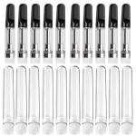 10-Pack Small Clear Glass Test Tubes 1ml