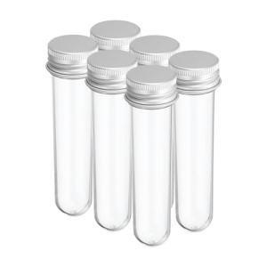 30ml Plastic Test Tubes with Screw Caps - 6 Pack