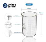 Borosilicate Glass Beaker 2000mL with Spout