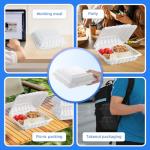 YANGRUI 30 oz 3-Compartment Food Containers - 65 Pack