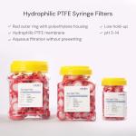 100 Pack PTFE Syringe Filters 0.45μm - 33mm