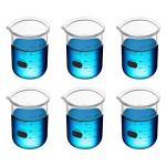 Maccx 8.5oz Glass Beaker Set, Pack of 6