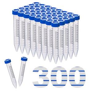 CryoKing 15ml Conical Centrifuge Tubes, 300 Pack