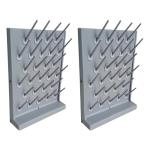 Pinkelin Wall Mounted Lab Drying Rack Set