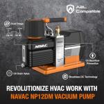 NAVAC NP12DM Dual-Stage Vacuum Pump, 12 CFM