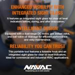 NAVAC NP12DM Dual-Stage Vacuum Pump, 12 CFM