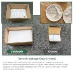 5 Pack 75mm Thick Glass Petri Dishes with Lid