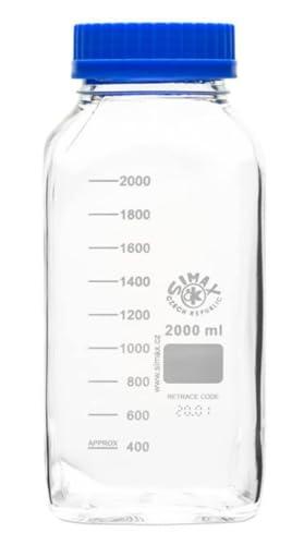 SIMAX Borosilicate Glass Media Bottle, 2000mL
