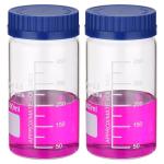 2 Pack 500ml Borosilicate Glass Storage Bottles