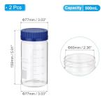 2 Pack 500ml Borosilicate Glass Storage Bottles