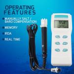 Portable Dissolved Oxygen Meter with Large LCD Display