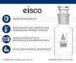 Eisco Labs 60ml Wide Mouth Borosilicate Reagent Bottle