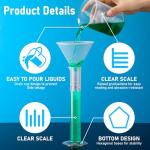 16 Pack Graduated Cylinder and Beaker Set