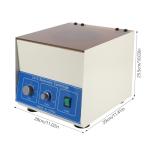 Blue Electric Lab Centrifuge, 6 Tubes, 4000rpm