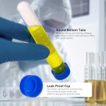 15ml Round Bottom Centrifuge Tubes with Rack, 50 Pcs