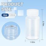 4oz Wide Mouth Plastic Reagent Bottles - 4 Pack