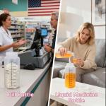 32oz Plastic Bottles with Airtight Caps - 2 Pack