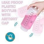 32oz Plastic Bottles with Airtight Caps - 2 Pack