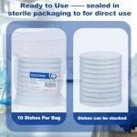 10 Pack of Sterile Clear Petri Dishes 150mm