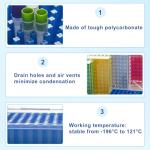 CryoKing 100-Well Polycarbonate Freezer Boxes, 20 Case
