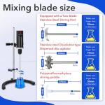 VOEDOR Electric Overhead Stirrer with LCD Display