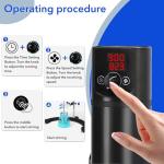 VOEDOR Electric Overhead Stirrer with LCD Display