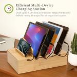 Natural Bamboo Charging Station for Multiple Devices
