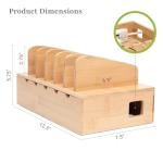 Natural Bamboo Charging Station for Multiple Devices