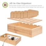 Natural Bamboo Charging Station for Multiple Devices