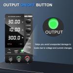 NICE-POWER DC Power Supply Variable 30V 10A, Adjustable Switching Regulated DC Bench Power Supply with Output Switch High Precision 4-Digit LED Display, Benchtop Lab Power Supplies with 5V/2A USB Port