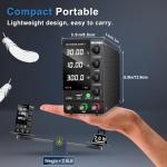NICE-POWER DC Power Supply Variable 30V 10A, Adjustable Switching Regulated DC Bench Power Supply with Output Switch High Precision 4-Digit LED Display, Benchtop Lab Power Supplies with 5V/2A USB Port