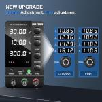 NICE-POWER DC Power Supply Variable 30V 10A, Adjustable Switching Regulated DC Bench Power Supply with Output Switch High Precision 4-Digit LED Display, Benchtop Lab Power Supplies with 5V/2A USB Port