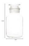 60ml Wide Mouth Glass Reagent Bottle with Stopper