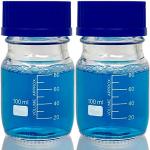 Karter Scientific 100ml Borosilicate Glass Bottles (2 Pack)