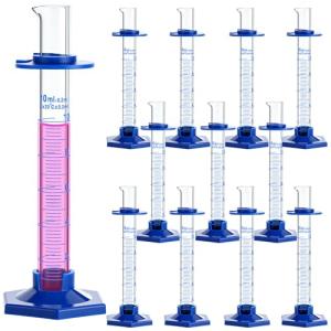 12 Pcs 10ml Glass Graduated Measuring Cylinders