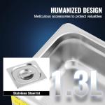 VEVOR 1.3L Ultrasonic Jewelry and Eyeglass Cleaner