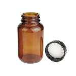 Amber Glass Wide Mouth Packer Bottles, 120 ML Pack of 24