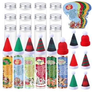 Funny Christmas Candy Poop Test Tubes - 12 Pack
