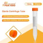 15ml Centrifuge Tubes with Leak-Proof Caps, 50 Pack